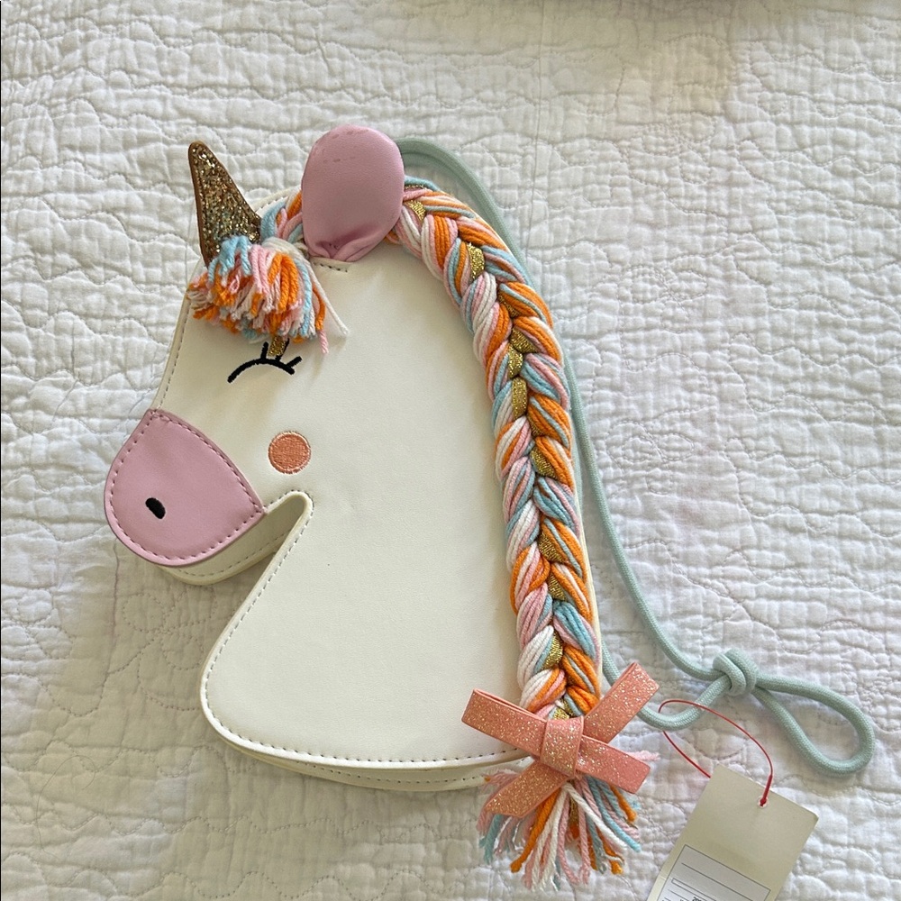 Cat & Jack Unicorn Bag with Pink and Gold Accents